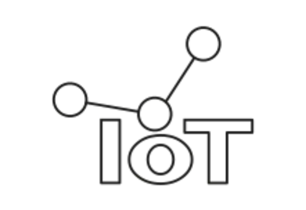Pictogram for IoT (Product) in black. SVG format.
