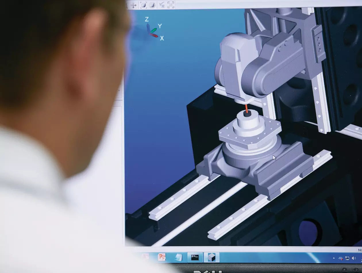 Machining optimization by FANUC digital twin.
Machine works screen.Machine works, program, simulation, FANUC.CNC Guide. Machining simulation
Machine works screen
FA,  program,  simulation,  FANUC,  CNC,  Machine works,  Human,  Person