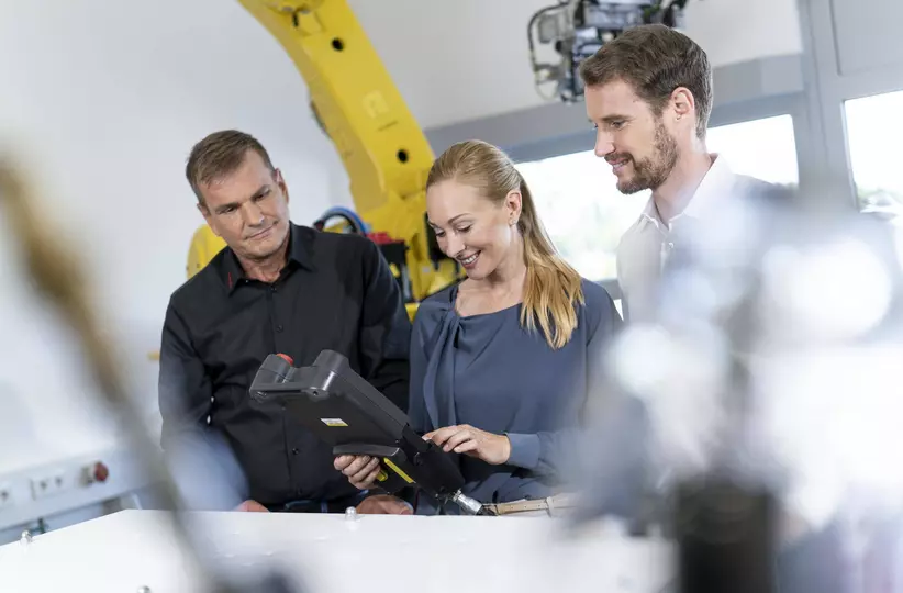 Image showing FANUC Academy Training with Teach Pendant