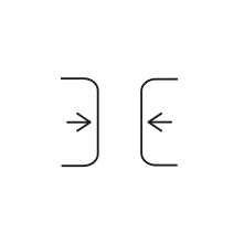 Pictogram for Automatic door (ROBOMACHINES) in black. SVG format.