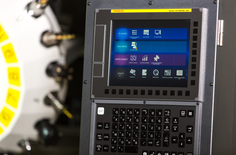 The world’s most reliable CNC FANUC 31i-B5 Plus is at the core of ROBODRILL. User-friendly and easy to programme, it contains twenty easy-to-configure M-codes to control additional devices. Further customisation is achievable via the custom PMC function.