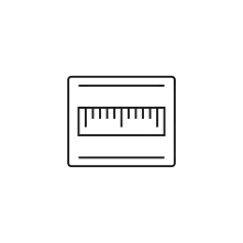 Icon for measurement services (e.g. spindle check, servo guide check, laser measurement, etc.). SVG