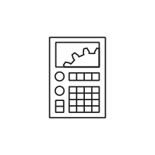 Pictogram for FA (Product) in black. SVG format.