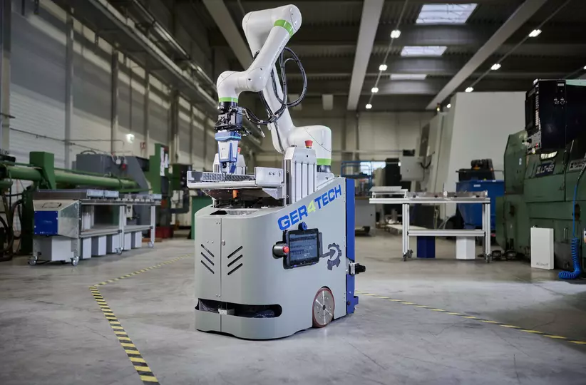 Image related to the success story GER4TECH. FANUC Austria

The Austrian company GER4TECH developed a mobile cobot with FANUC CRX-10iA/L.