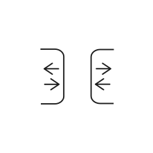 Icon for Bidirectional Mould Protection (ROBOSHOT). SVG