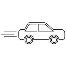 Pictogram for Response Time (Service) in black. SVG format.