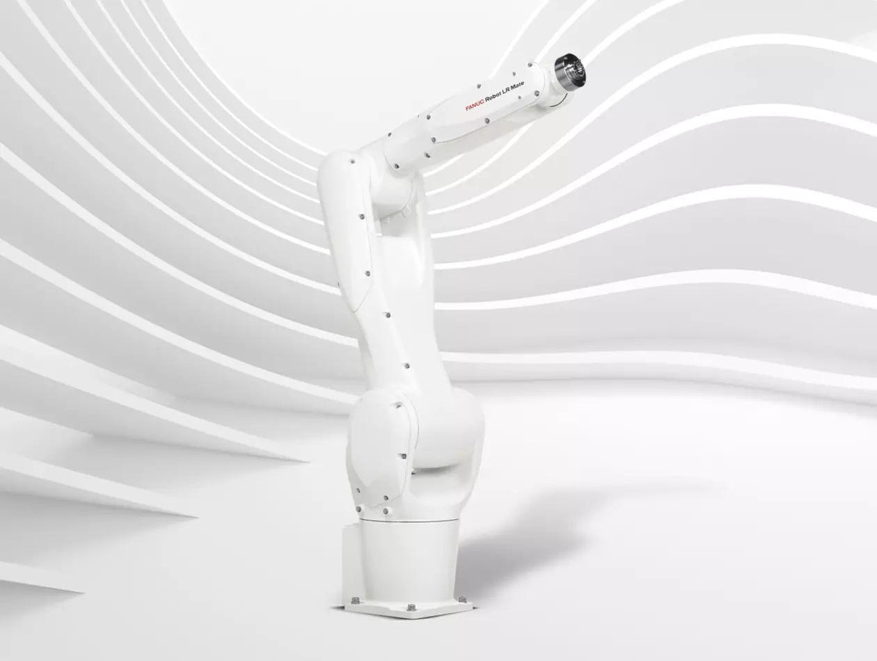 LR Mate 10-11A is a food/cleanroom robot. Png image.