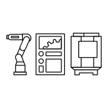 Pictogram for Product Range (Product) in black. SVG format.