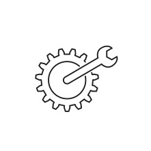 Pictogram for Service (Service) in black. SVG format.