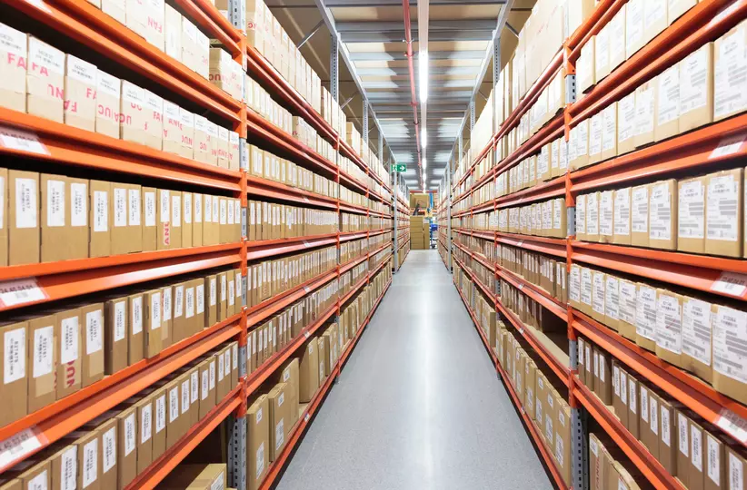 Warehouse and Logistic where FANUC spare parts are stored