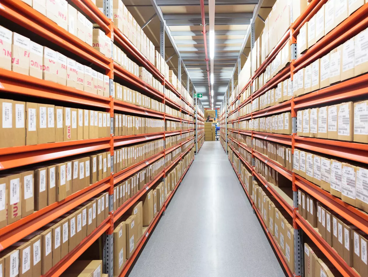 Warehouse and Logistic where FANUC spare parts are stored