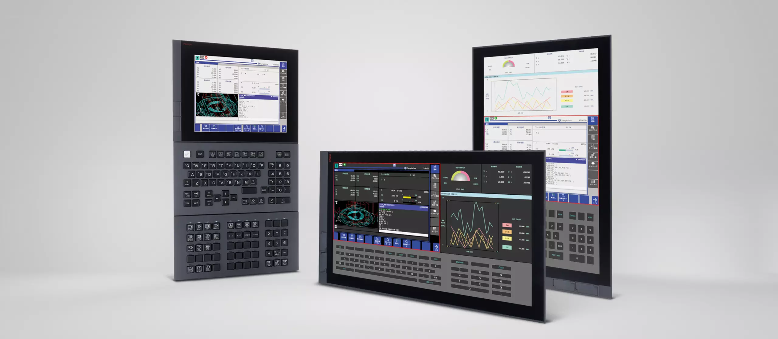 FANUC's new generation CNC series FS500𝑖-A. 
FANUC's latest CNC with enhanced machining performance and reliability. A new, fully customisable user interface makes set-up and machining more efficient. The PMC can be programmed in Structured Text, with a newly designed development software. Boost performance and reduce cycle time with dual engine architecture and update hardware and software.