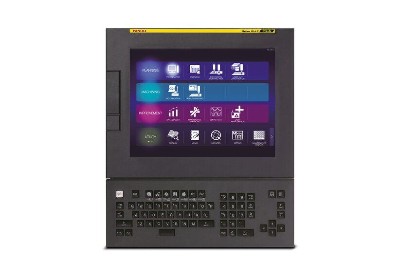 Image of CNC control 0i-LF Plus series.
FANUC's CNC for LASER cutting machine with high-speed LASER control