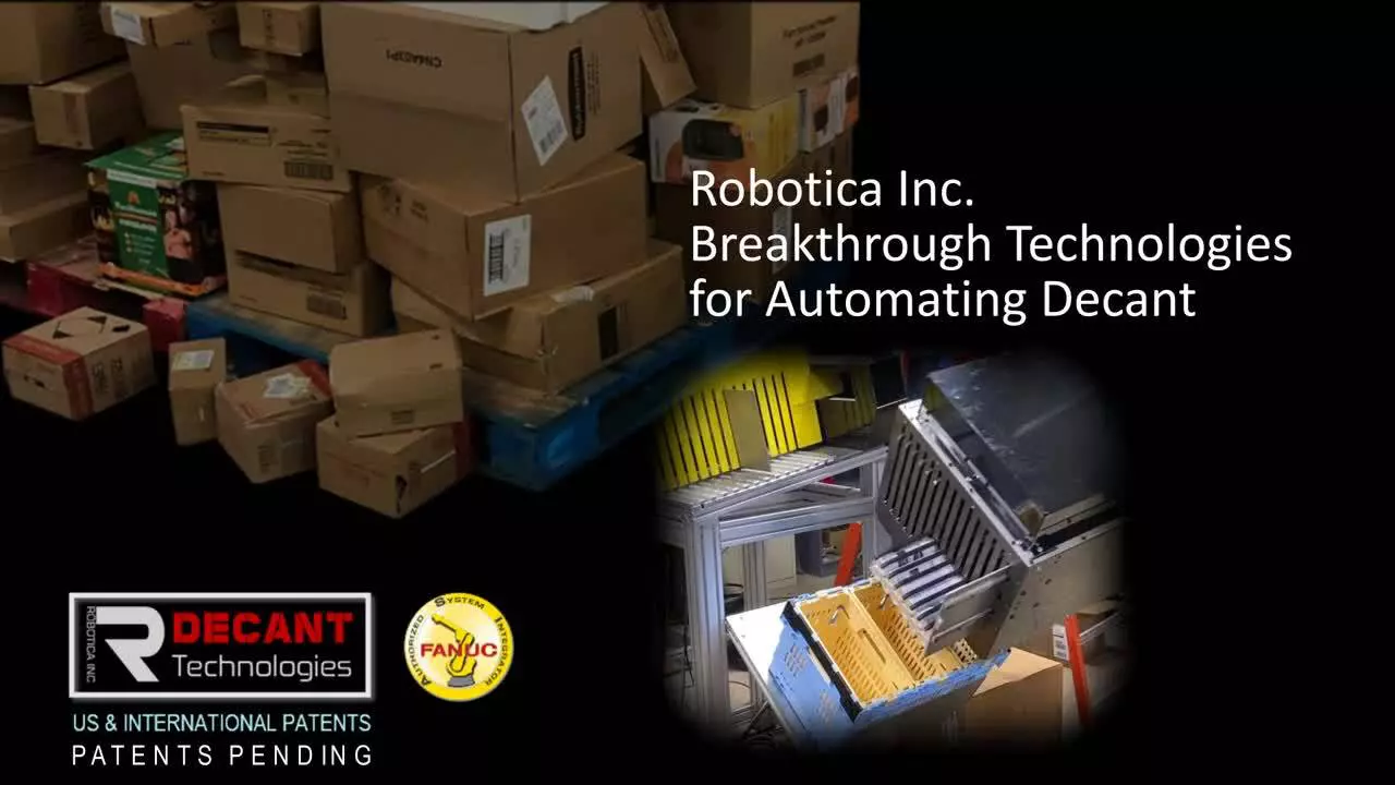 Gerobotiseerd Decanteer Systeem