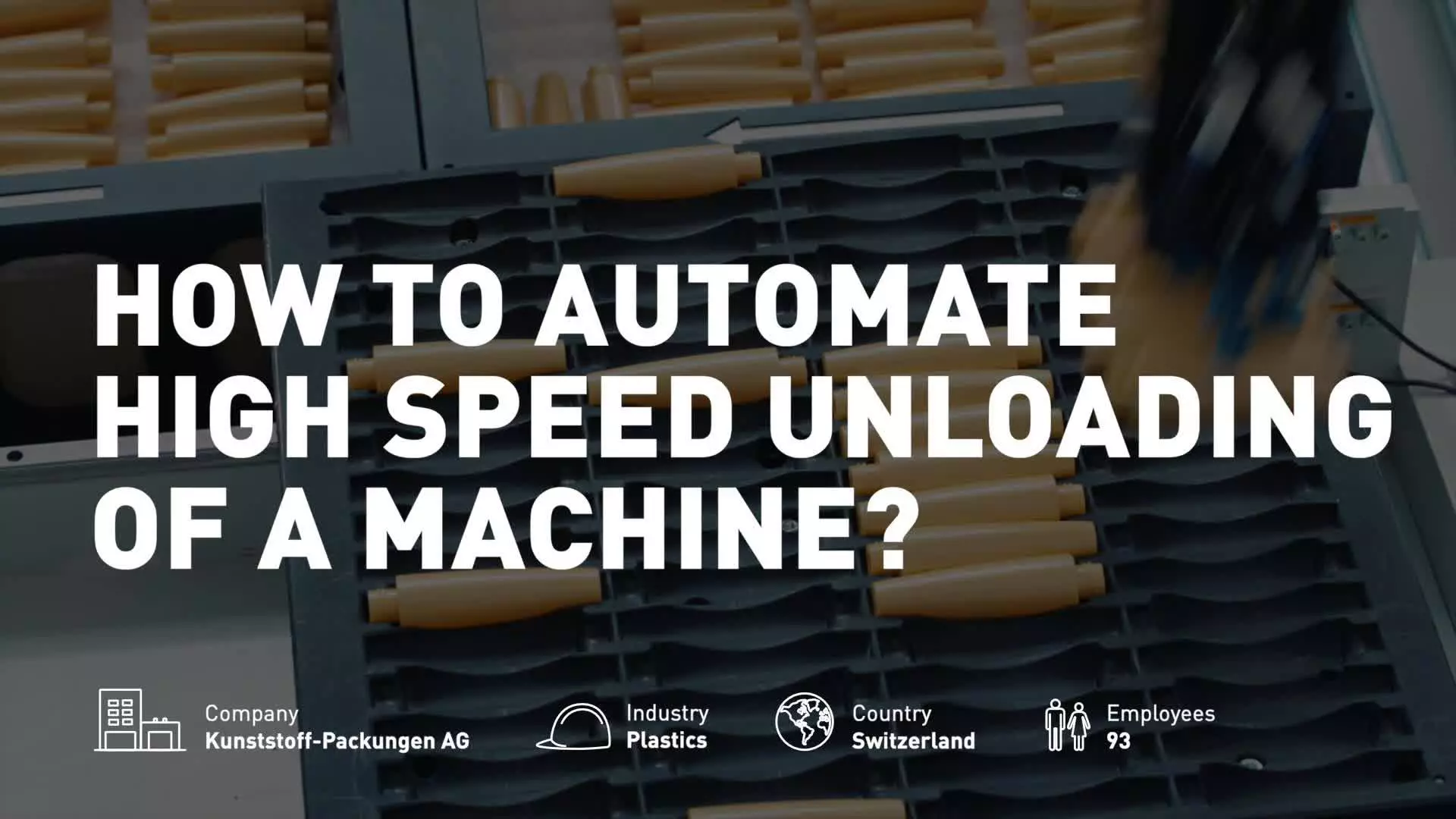 Vysokorýchlostné vykladanie stroja