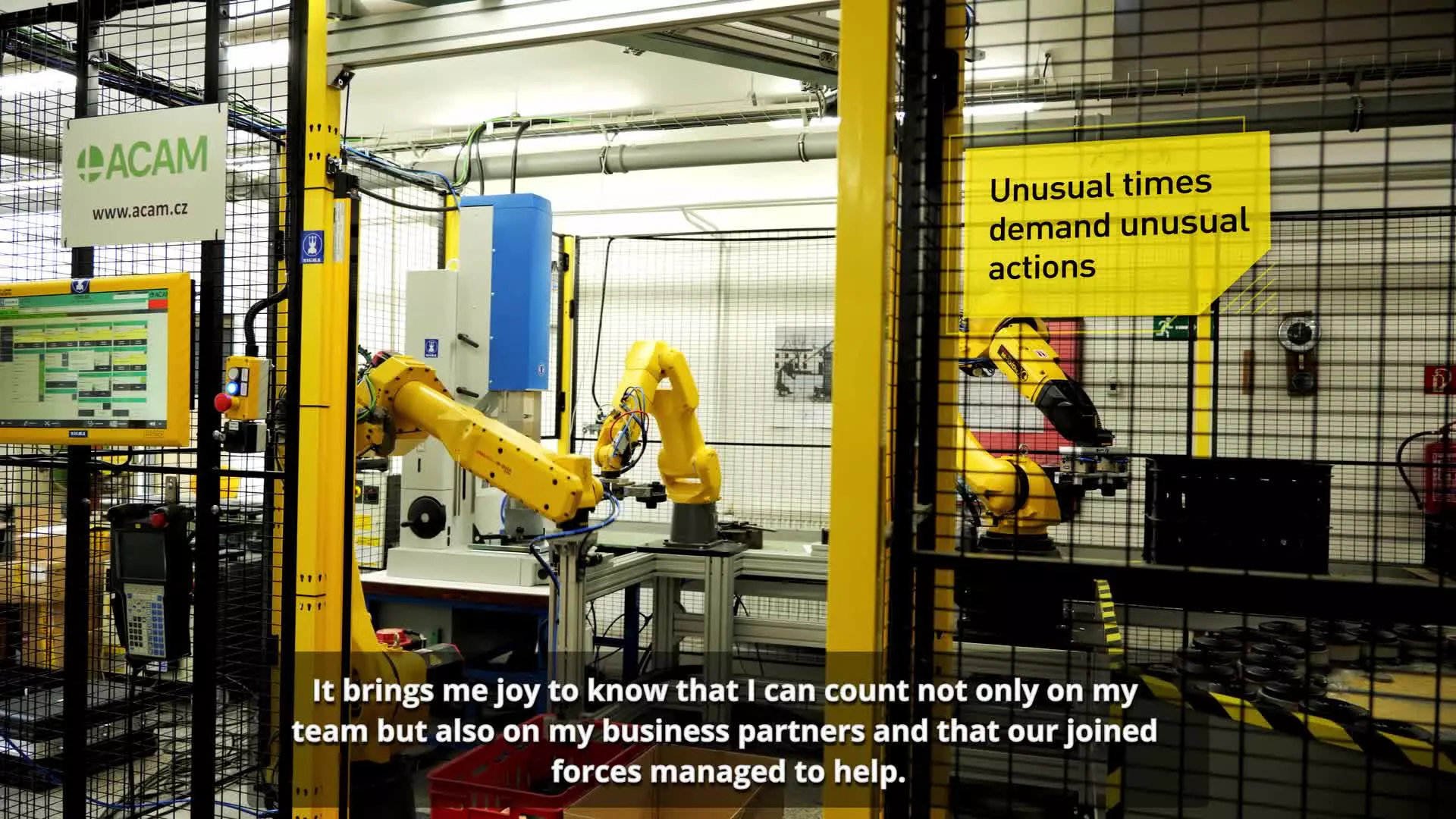 Particle filters production with the support of FANUC robots at the Czech Research & Development Institute SIGMA. 