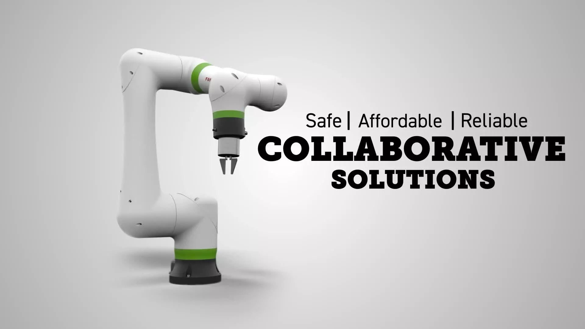 Promotional Video to promote CRX Cobot Applications.
Easy palletising, easy welding, easy machine tending.