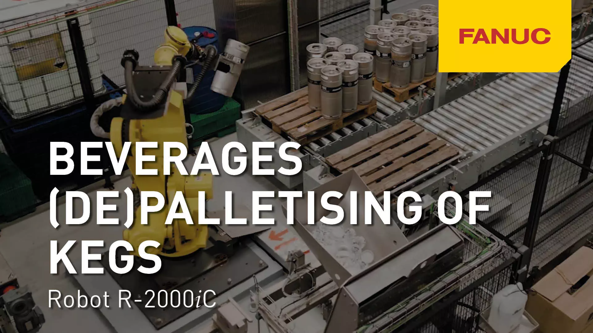 Palettisation de fûts avec R-2000